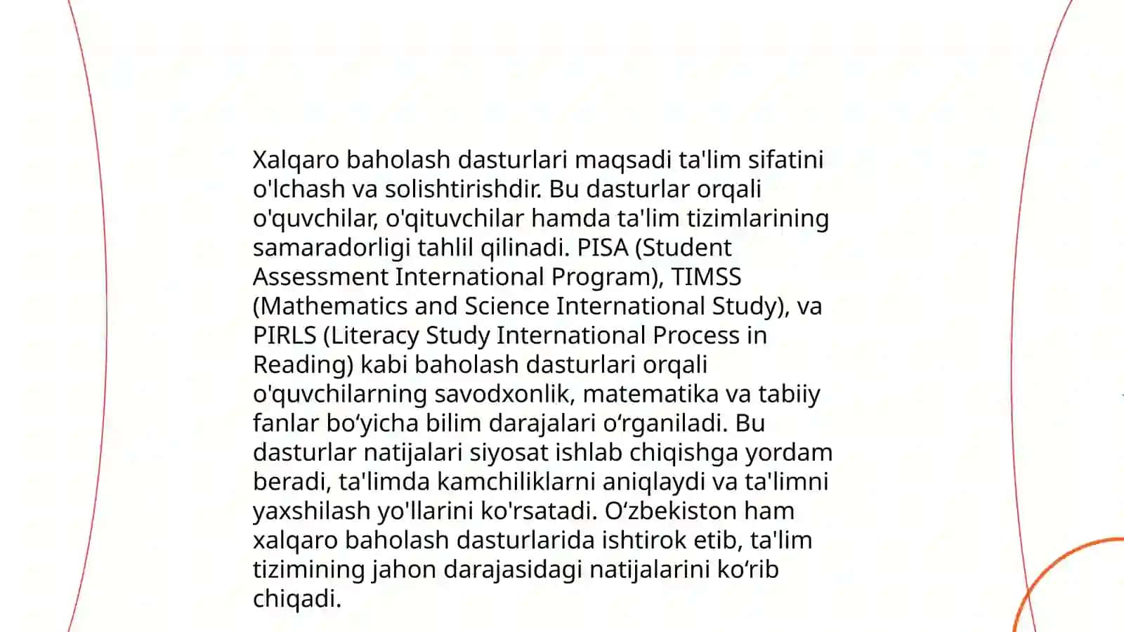 Xalqaro baholash dasturlari 4
