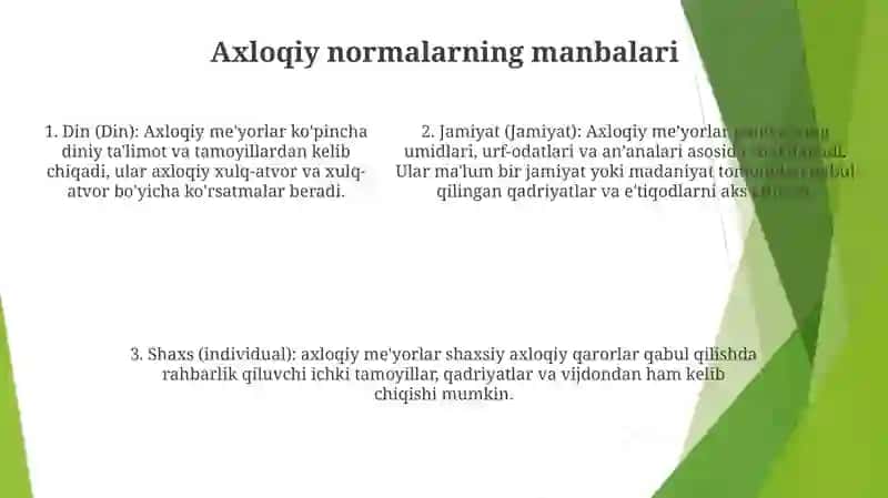 Axloq Normalari Va Qoidalari 4