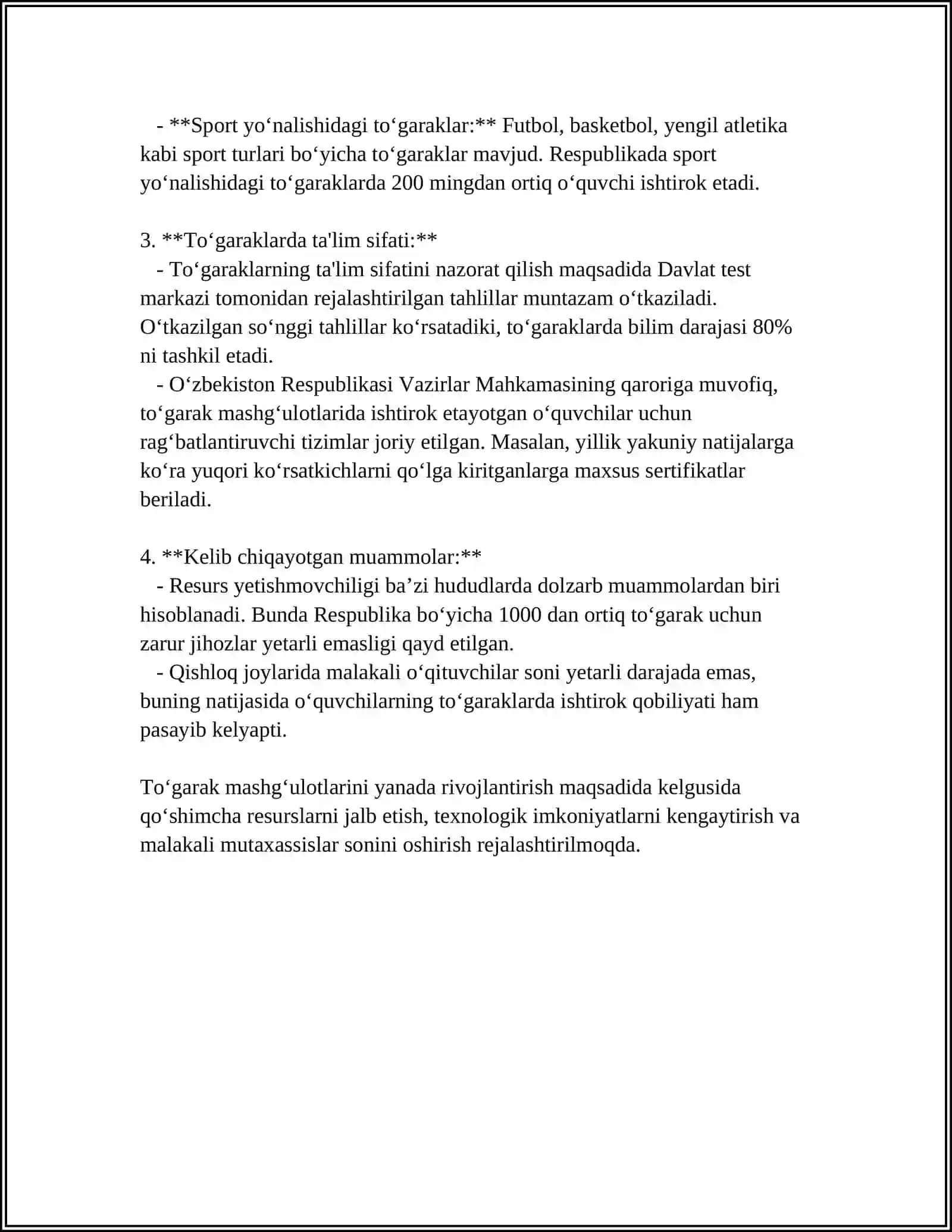 MATEMATIKADAN TO‘GARAK, O‘N MINUTLIKLAR, KONKURS BELLASHUVLAR TAYYORLASH VA O'TKAZISH METODIKASI (2-SINF MISOLIDA) 4