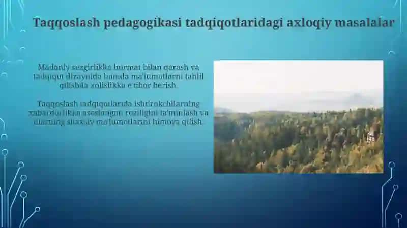Taqqoslash pedagogikasi va globallashgan ta'lim muhiti 4