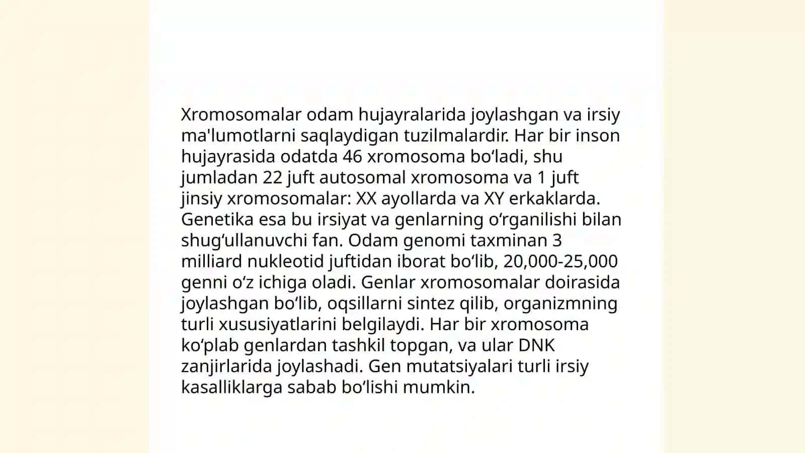 Irsiyatning xromasoma nazariyasi qoidalari 4