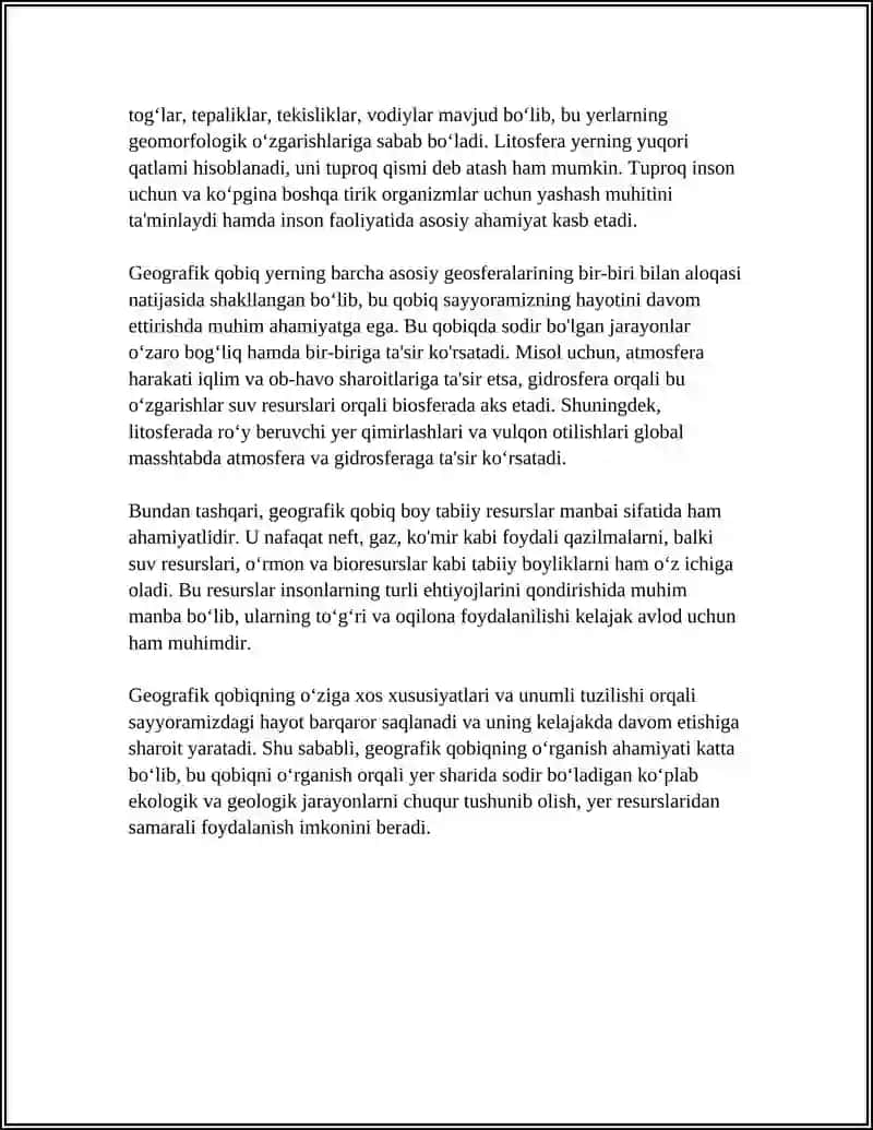 GEOGRAFIK QOBIQ VA UNING TUZILISHI 4