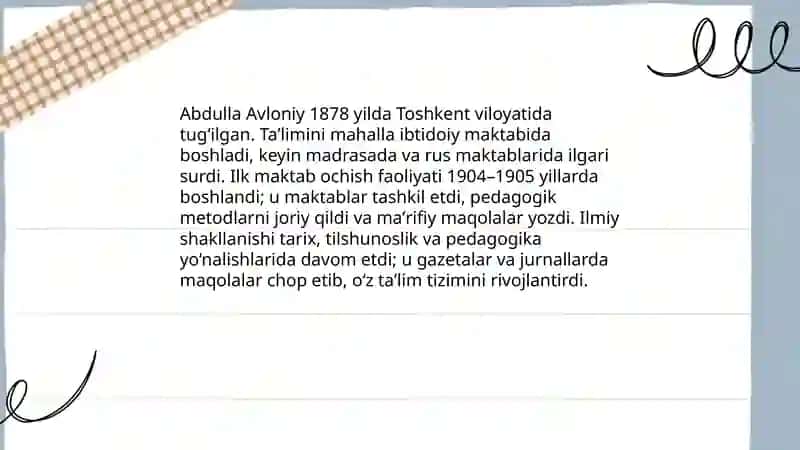 Abdulla Avloniy hayoti va ijodi 4