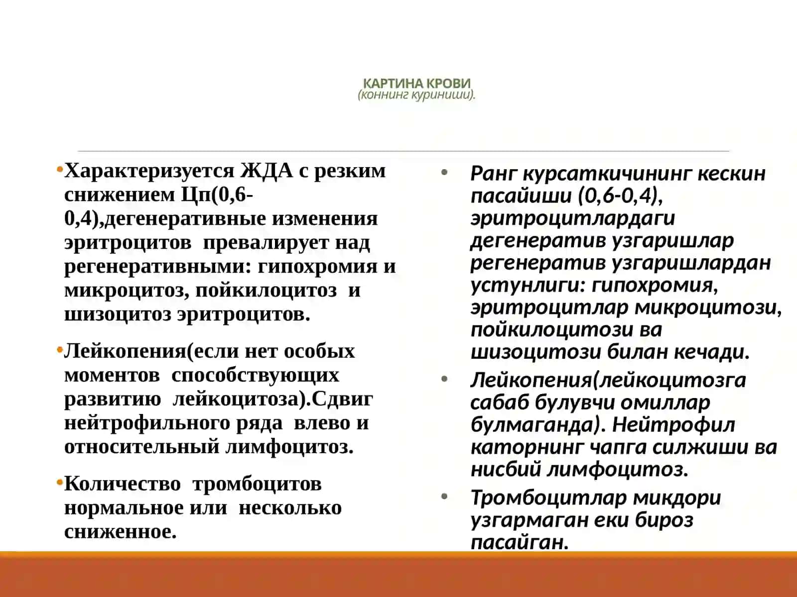 ХРОНИЧЕСКАЯ ПОСТГЕМОРРАГИЧЕСКАЯ АНЕМИЯ 4