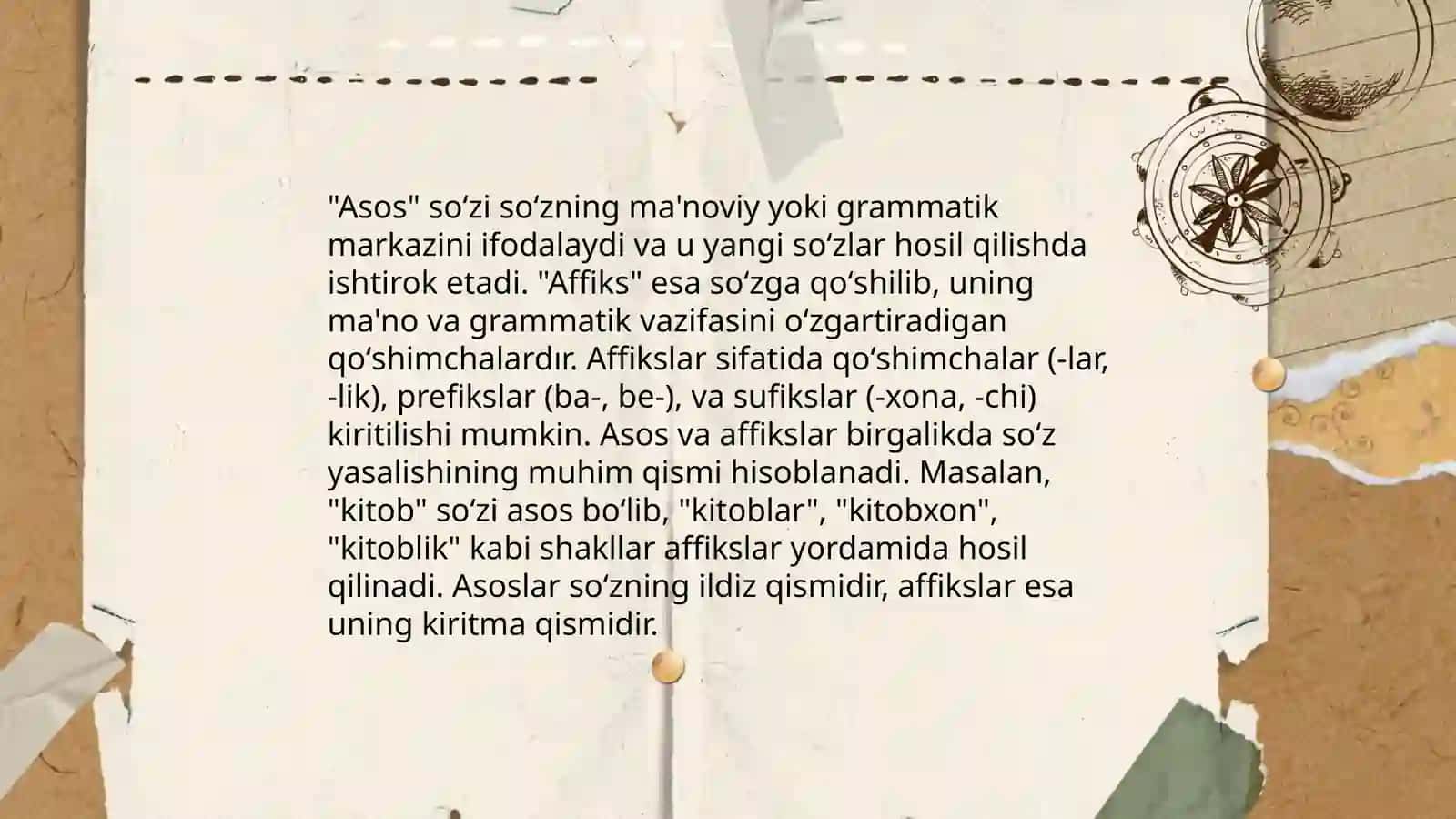 Morfema va qo'shimcha munosabati 4