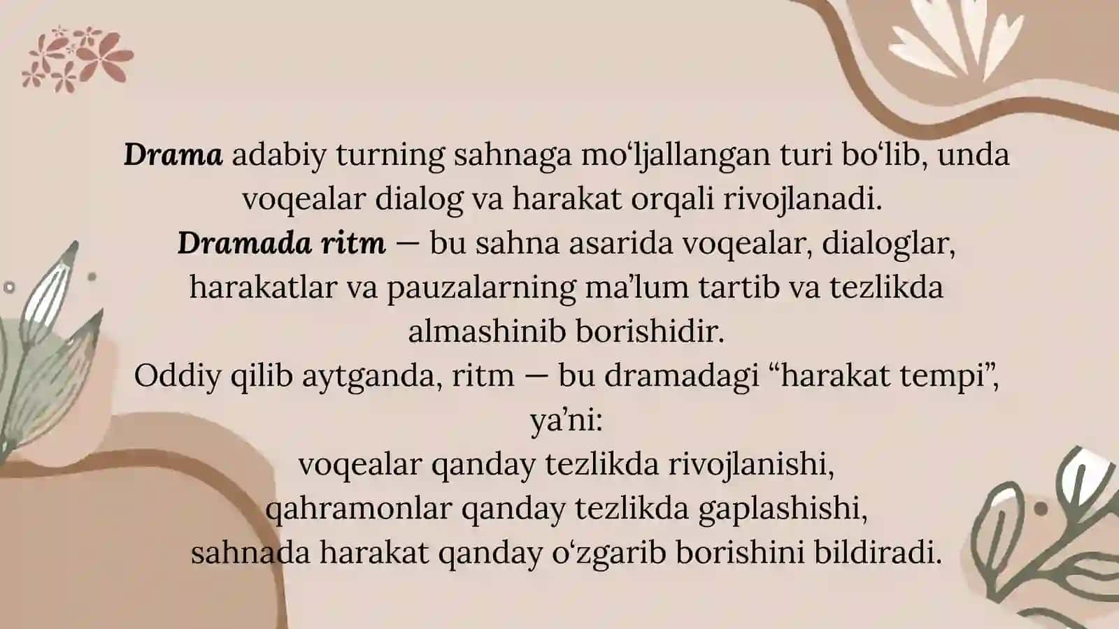 Dramada ritm va ohang 4