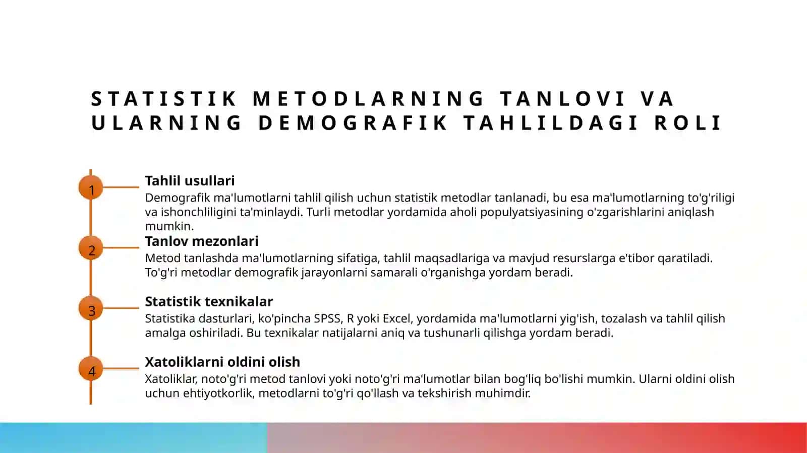 Demografik vaziyatni taxlil qilish metadalogiyasi 4