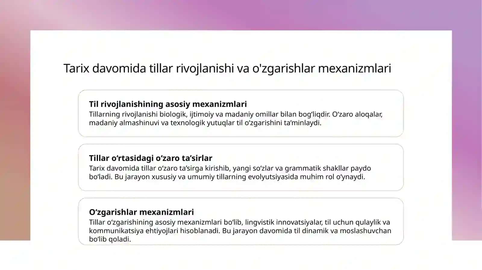 Tillarning shakllanishi va rivojlanishi 4