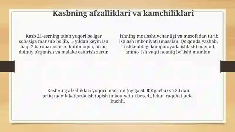 Kasbga tayyorgarlik rejalari 4