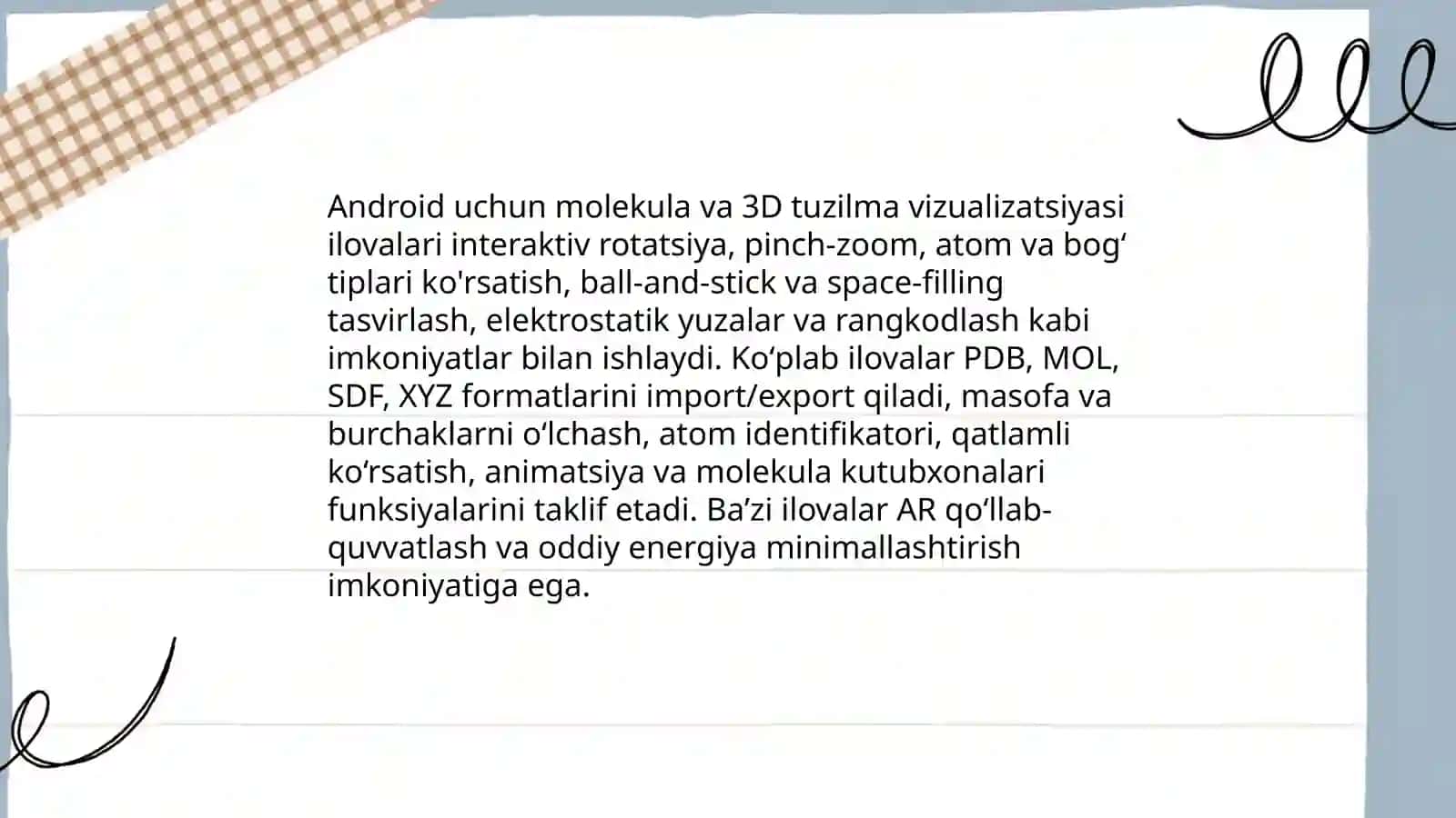 Androidlar uchun moʻljallangan kimyoga oid dasturlar 4