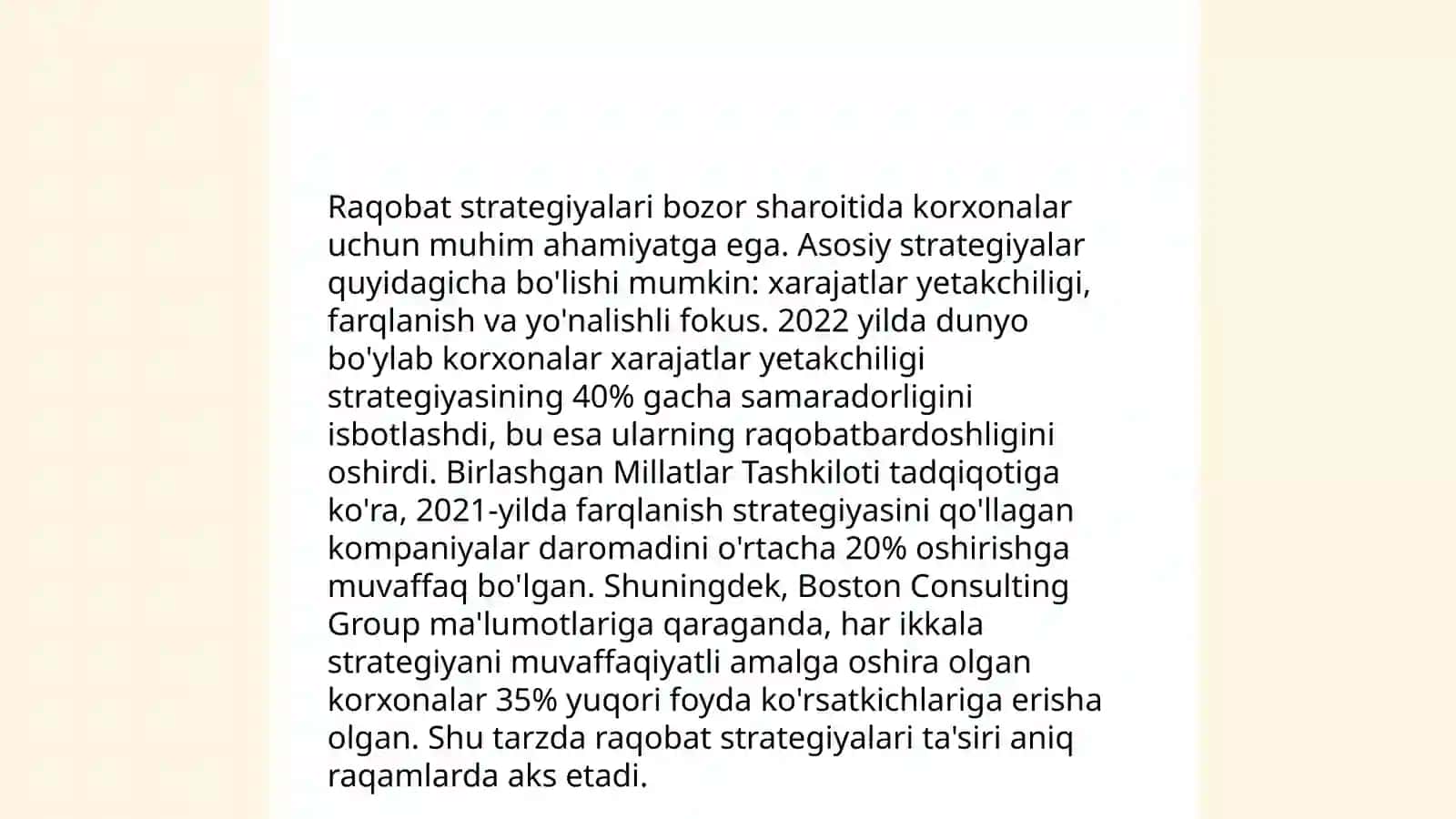 Raqobatning Mohiyati va Turlari 4