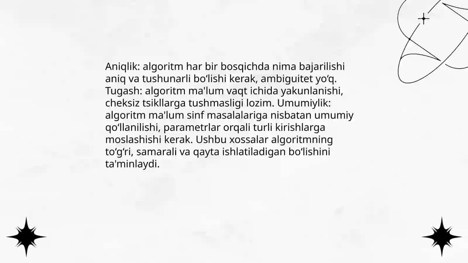 Algaritm tushunchasi 4