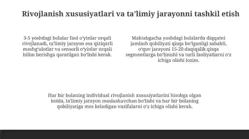Maktabgacha taʼlim tashkilotlarining asosiy maqsadlari 4