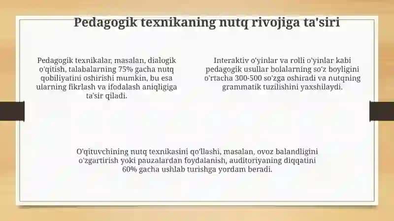 Pedagogik texnika nutq texnikasi va madaniyati 4