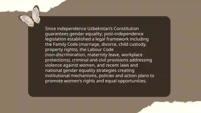 Women's Rights and Gender Equality Laws in Uzbekistan 4
