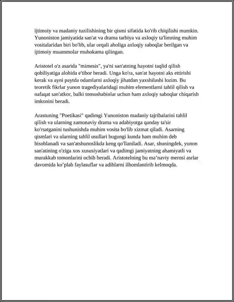 Arastuning Poetikasi 4
