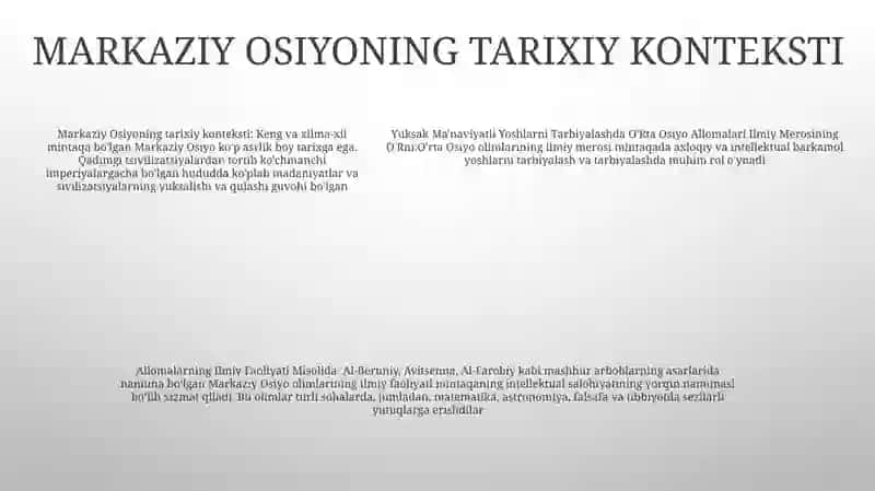 Yuksak Ma'Naviyatli Yoshlarni Tarbiyalashda O'Rta Osiyo Allomalari Ilmiy Merosi 4