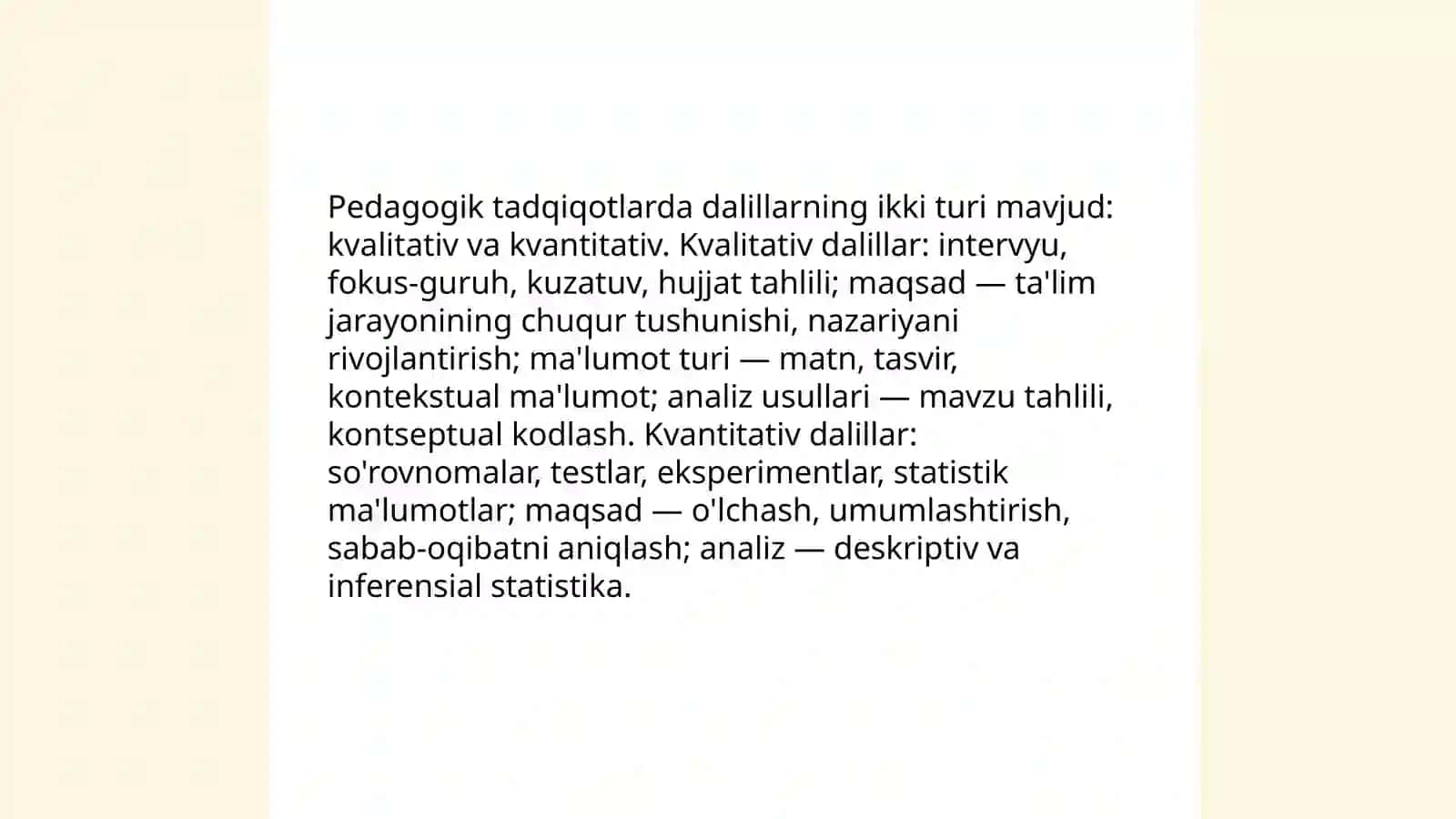 Ilmiy Dalillar va Ular Roli Pedagogik Tadqiqotlarda 4