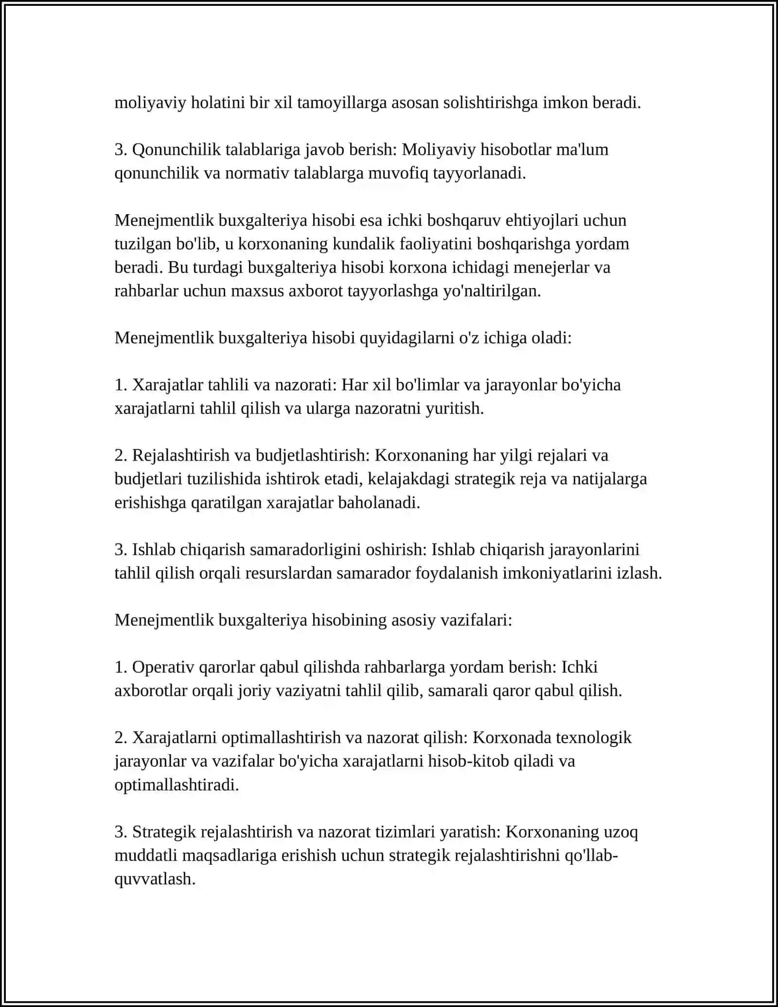 Moliyaviy va menejmentlik buxgalteriya hisobi 4