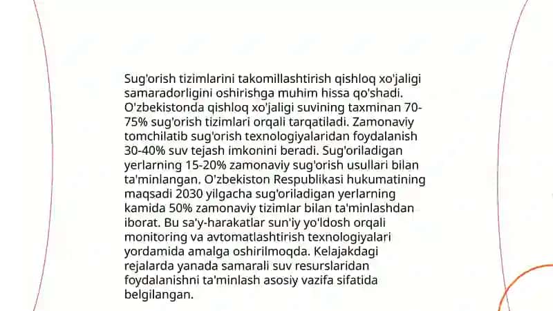 Xonqa tumani qishloq xo'jaligida innovatsion texnologiyalar 4