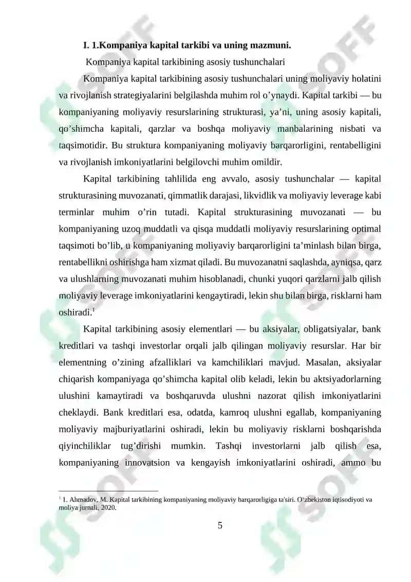KOMPANIYA KAPITAL TARKIBI VA UNI OSHIRISH YOʻLLARI 5