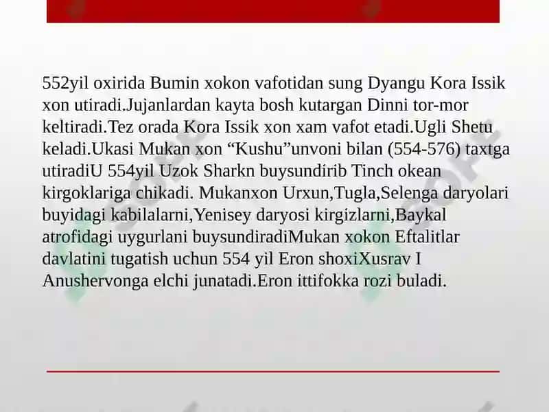 Ilko’rta asr davlat chilik va boshqaruv 5