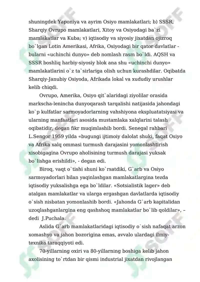 XX asr va yangi asrdagi majorolarning mafkuraviy harakatlar 5