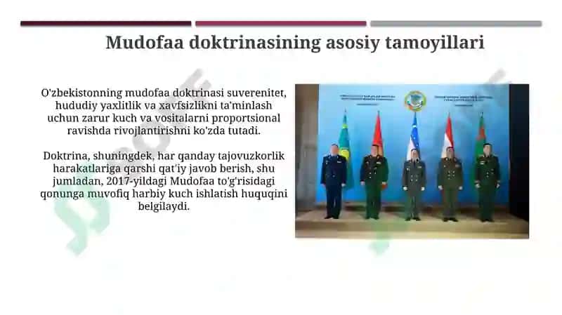 Mudofaa Doktrinasining Mazmuni 5