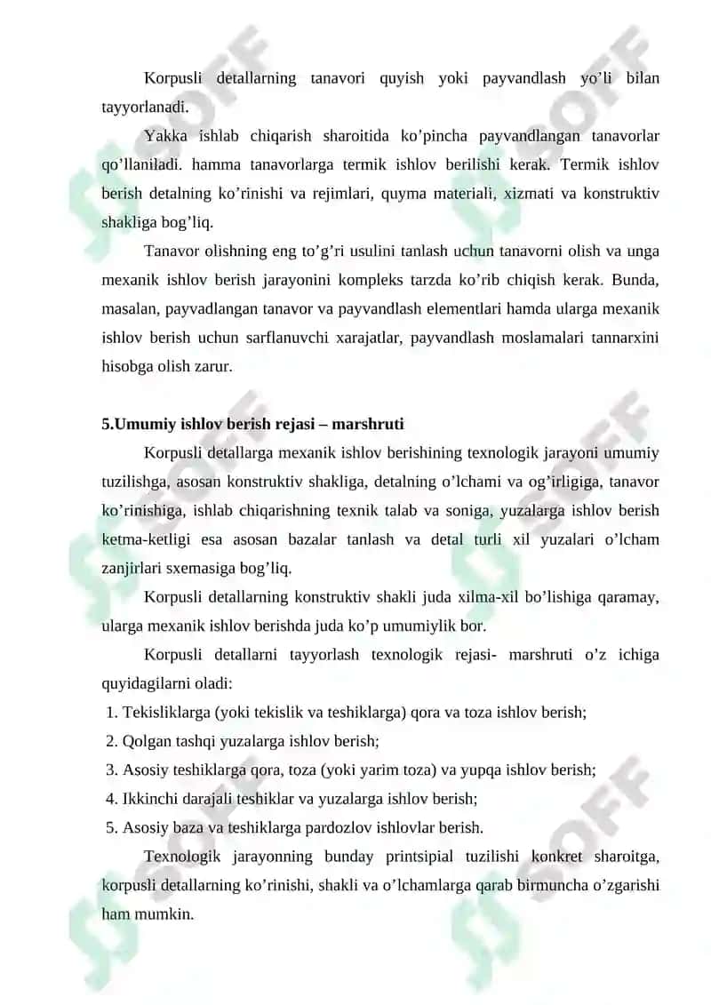 Korpusli detallarni ishlov berish texnologiyasi 5