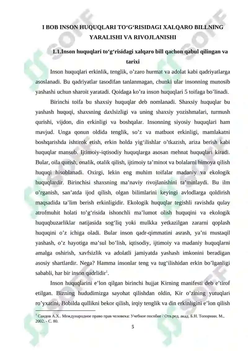 inson huquqlari toʻgʻrisidagi xalqaro bill 5