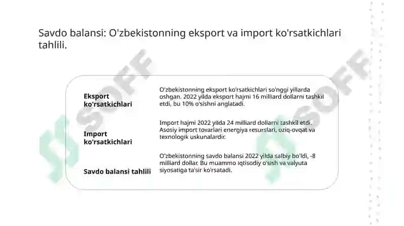 Tashqi iqtisodiy aloqalar va tulov balansi statistikasi 5