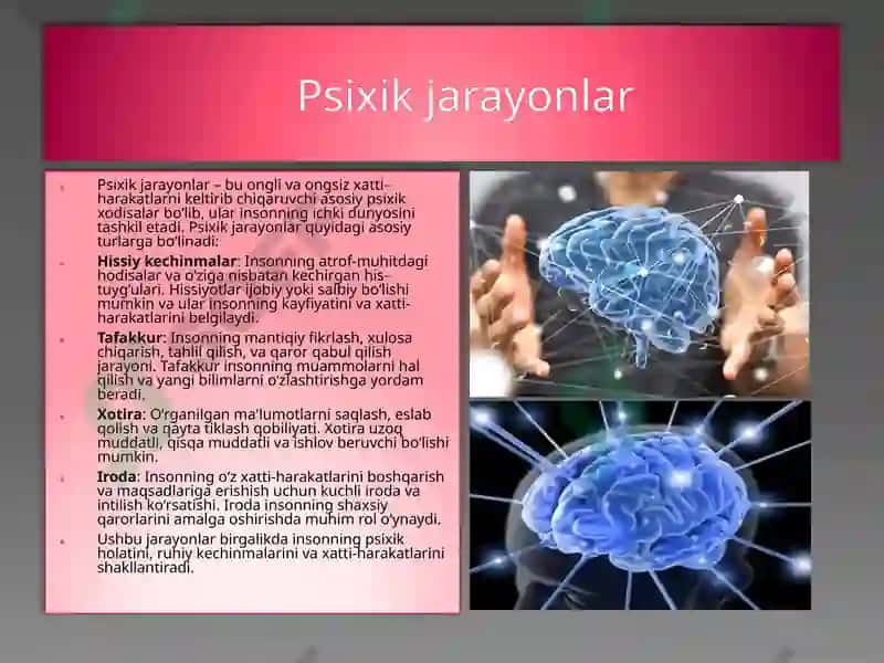 Psixika va psixik xodisalar olami 5