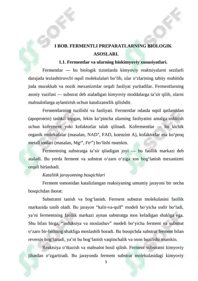 Fermentli Preparatlar Ishlab Chiqarish 5