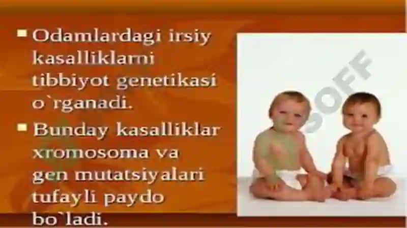 Irsiy kasalliklar: xromosoma va gen kasalliklari. Tibbiy genetik maslahat 5