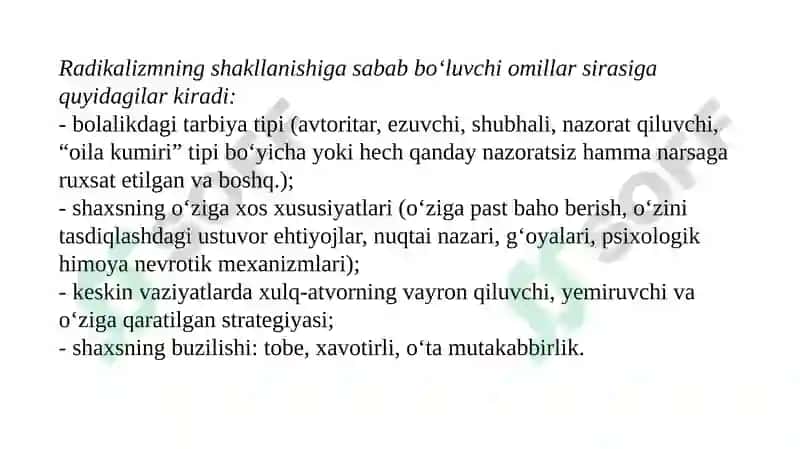 DINIY FUNDAMENTALIZM, RADIKALIZM VA TERRORIZMNING TARIXI VA YO`NALISHLARI 5