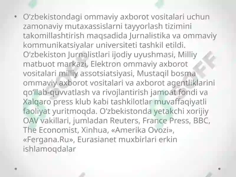 Elektron va bosma ommaviy axborot vositalari o’rtasida raqobat 5