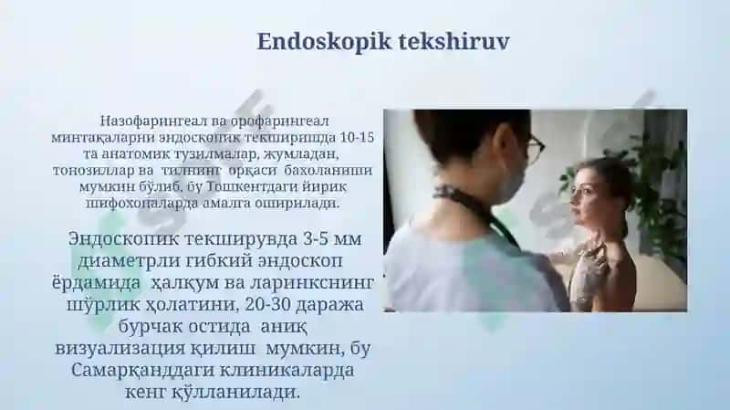 Hiqildoq,halqum klinik anatomiyasi va tekshirish usuli 5
