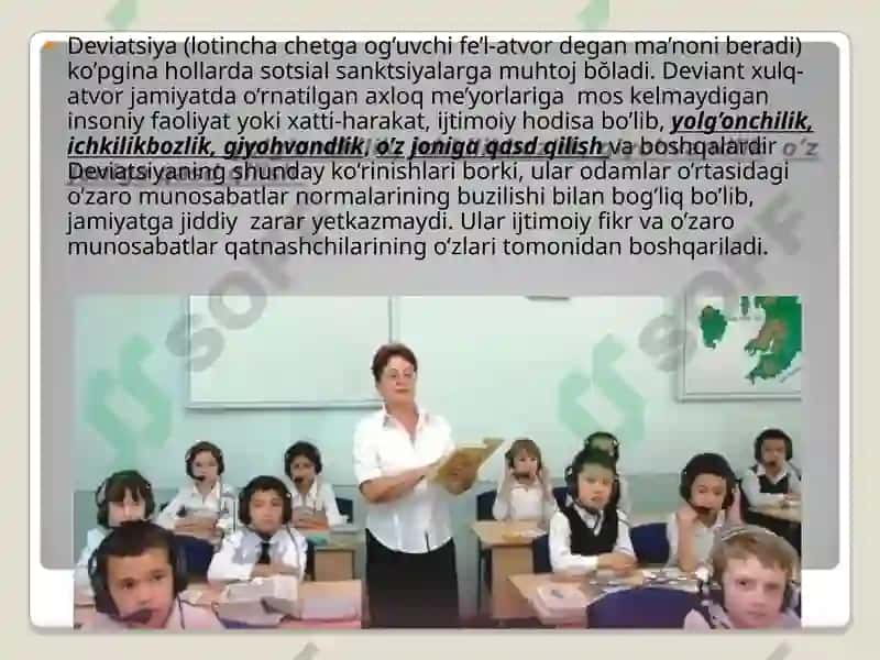 Deviant xulq-atvor va sotsial nazorat 5
