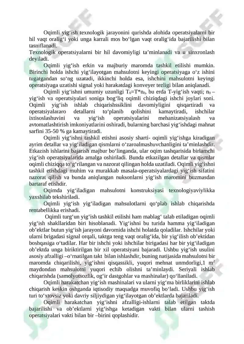 ZAMONAVIY YIGISH OPERATSIYALARINING KETMA-KETLIGI 5