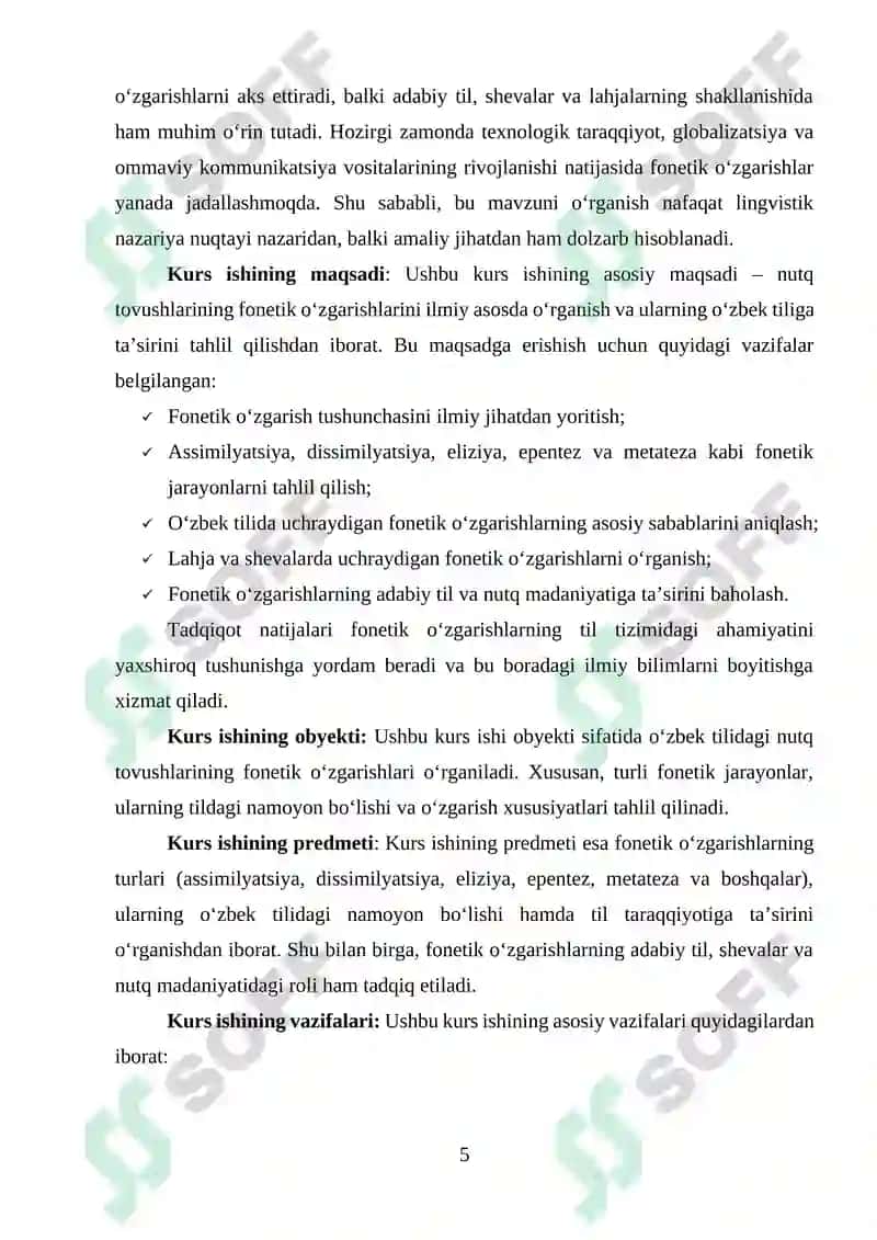Nutq tovushlarining fonetik oʻzgarishlari 5