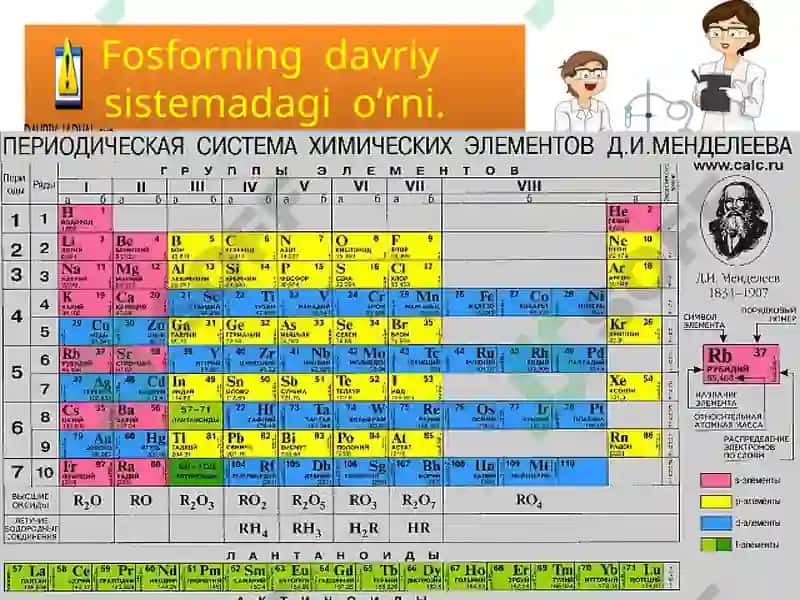 Fosforning xossalari 5