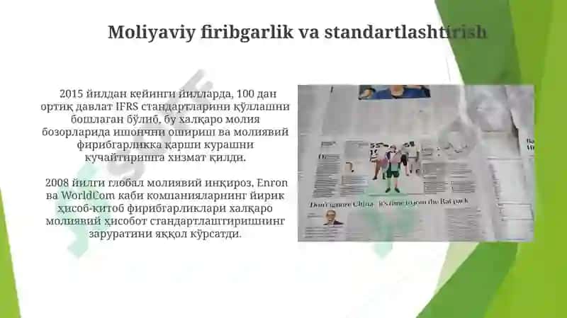 Xalqaro Moliyaviy Hisobotlash Standartlarining Evolyutsiyasi 5