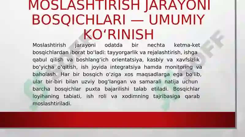 Qurilish Korxonalarida Xodimlarni Moslashtirish 5