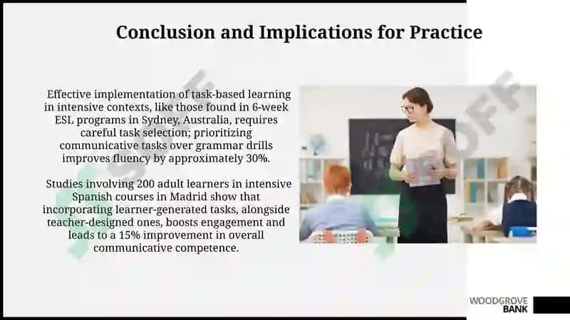 Task-based language teaching in intensive context 5