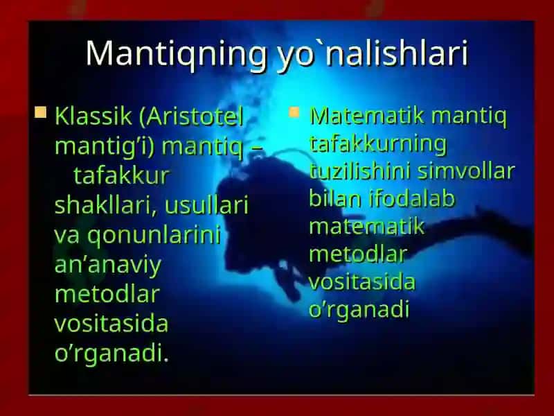 Mantiq fanidan ma’ruzalar 5
