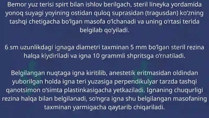 Pastki alveolyar nervni Og'riqsizlantirish 5