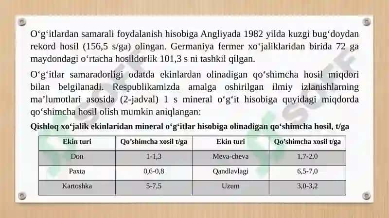 Tuproqshnoslik va agrokimyo 5