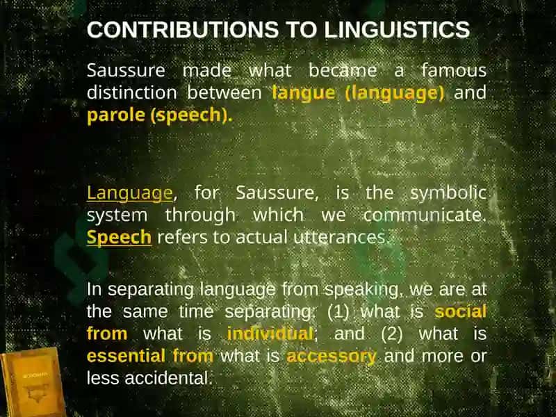 Ferdinand de Saussure’s Linguistic Theory 5