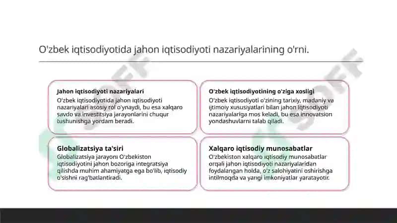 Jahon iqtisodiyoti: asosiy nazariyalar 5