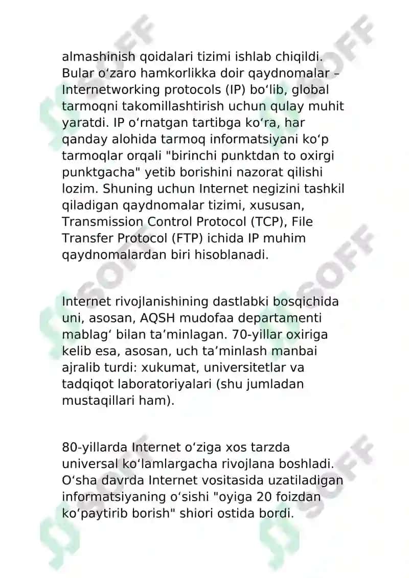 Internet shiddat bilan rivojlanishi: 2005-yillar 5